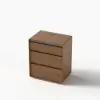 Meloa 24" Wooden 3-Drawer Smart Bedside Table With LED Lighting & Charging Station