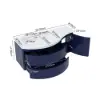 35" Navy Floating Single Bathroom Vanity with Sink, Stone Resin Top Set of 2