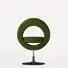 Modern Bouclé Adjustable Vanity Stool with Backrest
