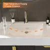 59" Double Sink Freestanding Vanity Set with LED Medicine Cabinet with Storage