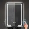 59" Double Sink Freestanding Vanity Set with LED Medicine Cabinet with Storage