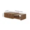 33"-55" Extendable Walnut Coffee Table with Storage