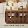 33"-55" Extendable Walnut Coffee Table with Storage