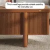 Picture of Lineva 47" Fluted Lift-Top Walnut Coffee Table with 2 Drawers
