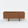 Picture of Lineva 47" Fluted Lift-Top Walnut Coffee Table with 2 Drawers