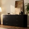 Arune 63" TV Stand with 6-Drawer Storage Chest