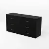 Arune 63" TV Stand with 6-Drawer Storage Chest