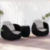 Picture of Cocaro Outdoor Rope-Woven Side Table with Storage & Slate Top in Dark Gray