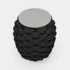 Picture of Cocaro Outdoor Rope-Woven Side Table with Storage & Slate Top in Dark Gray