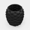Picture of Cocaro Outdoor Rope-Woven Side Table with Storage & Slate Top in Dark Gray