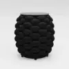Picture of Cocaro Outdoor Rope-Woven Side Table with Storage & Slate Top in Dark Gray