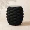 Picture of Cocaro Outdoor Rope-Woven Side Table with Storage & Slate Top in Dark Gray