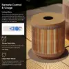 Costra Outdoor Handwoven Rope & Aluminium Storage Side Table with LED