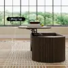 Modern 47" Oval Lift Top Mid-Century Coffee Table