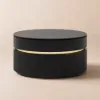 32" Fluted Lift-Top Round Coffee Table with 2 Drawers – Black