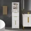 Aro 150cm Double Bathroom Vanity & 149cm Bathroom Storage Cabinet Set