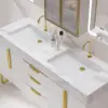Aro 150cm Double Bathroom Vanity & 149cm Bathroom Storage Cabinet Set