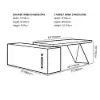 Modern 1803 mm L-Shaped Smoked Brown Executive Desk with Right Hand Return