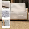 4-Piece Outdoor Teak & Aluminium Sectional Sofa Set with Chaise for 4 in Light Gray