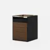 Saddle Leather 7-Dresser Walk-In Closet Island with Light & Jewelry Display – AUD-H2839