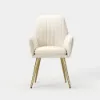 Dining Set 71" Modern Rectangle Sintered Stone Dining Table with 6 Chairs
