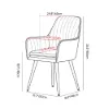 Dining Set 79" Modern Rectangle Sintered Stone Dining Table with 6 Chairs