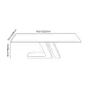 Dining Set 87" Modern Rectangle Sintered Stone Dining Table with 8 Chairs