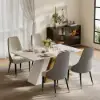 Picture of Dining Set 160 cm Modern Rectangular Sintered Stone Dining Table with 4 Chairs – 5