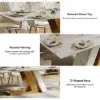Picture of Dining Set 160 cm Modern Rectangular Sintered Stone Dining Table with 4 Chairs – 5