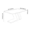 Picture of Dining Set 160 cm Modern Rectangular Sintered Stone Dining Table with 4 Chairs – 5