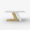 Picture of Dining Set 160 cm Modern Rectangular Sintered Stone Dining Table with 4 Chairs – 5