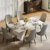 Dining Set 180 cm Modern Rectangle Sintered Stone Dining Table with 6 Chairs – AUD-H2845