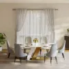 Dining Set 200 cm Modern Rectangular Sintered Stone Dining Table with 6 Chairs – AUD-H2846