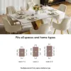 Dining Set 200 cm Modern Rectangular Sintered Stone Dining Table with 6 Chairs – AUD-H2846