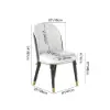 Dining Set 160 cm Modern Rectangular Sintered Stone Dining Table with 4 Chairs – 7