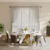 Dining Set 200 cm Modern Rectangular Sintered Stone Dining Table with 6 Chairs – AUD-H2849