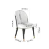 Dining Set 200 cm Modern Rectangular Sintered Stone Dining Table with 6 Chairs – AUD-H2849