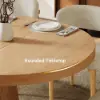 Dining Set 39"-55" Japandi Extendable Dining Table Natural with 4 Chairs