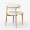 Dining Set 39"-55" Japandi Extendable Dining Table Natural with 4 Chairs