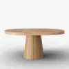 Dining Set 39"-55" Japandi Extendable Dining Table Natural with 6 Chairs