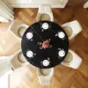 Dining Set 152 cm Sintered Stone Dining Table with 6 Chairs