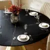 Dining Set 152 cm Sintered Stone Dining Table with 6 Chairs