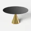 Dining Set 152 cm Sintered Stone Dining Table with 6 Chairs