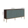 Modern 72" Wood Sideboard with 4 Doors & Adjustable Shelves