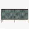 Modern 72" Wood Sideboard with 4 Doors & Adjustable Shelves