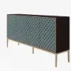 Modern 72" Wood Sideboard with 4 Doors & Adjustable Shelves