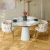 Dining Set 39" Sintered Stone Dining Table with 2 Chairs