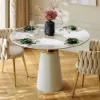 Dining Set 39" Sintered Stone Dining Table with 2 Chairs