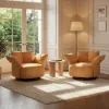 Florvia Chenille Swivel Adjustable-Armrest Accent Chair – AUD-H2863