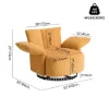 Florvia Chenille Swivel Adjustable-Armrest Accent Chair – AUD-H2863